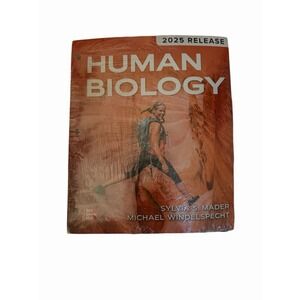 Human Biology 2025 Release by Sylvia S. Mader  (17th Edition, Softcover)